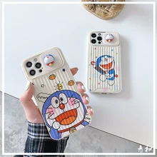 Doraemon – jolie coque de téléphone à motif de dessin animé, étui coulissant pour iPhone 12mini/12promax/11pro/11/8P/X/XS/XR/se/xsmax /7/8/se