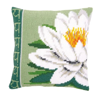

Latch Hook Cushion Kit Gift DIY Needlework Crocheting Throw Pillow Unfinished Yarn Cross-stitch Embroidery Pillowcase Flower