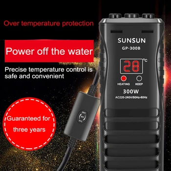 

1000W Pet Fish Tank Heater Heating Rod 100W 300W 500W 800W Aquarium Heater Reef Fish Tank Submersible Heating Rod