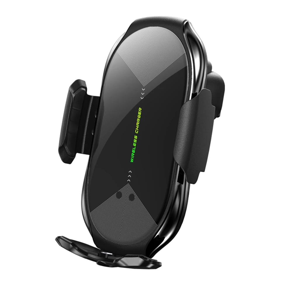 Universal Magnetic Fast Charge Holder for Phones Automatic Clamping Qi Wireless Charger Mount