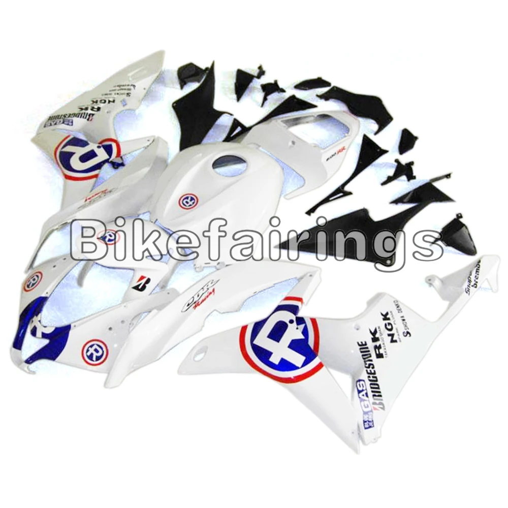 Motorcycle Full Fairing Kit For Honda CBR600RR F5 2007 2008 CBR600 RR 07 08 ABS Plastic Injection Cowlings - Gloss White Blue R |