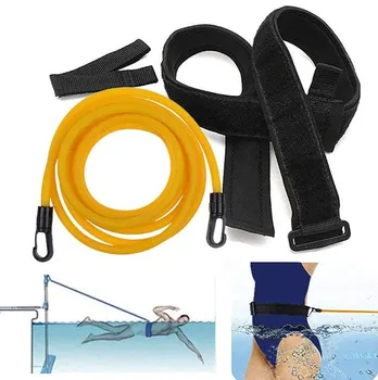 

Adjustable Swim Training Resistance Elastic Belt Swimming Exerciser Safety Rope Various Swimming Pool Tools