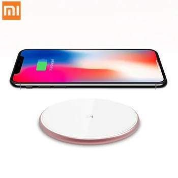 

XIAOMI Wireless Charger rose golden TypeC 2.5D Fast Charger Intelligent Identification Aluminum Alloy Shell for iPhone ZMI WTX10