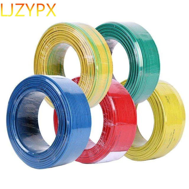 100m Roll Flexible Electric Wire AVR/RV 22/21/20/18/17Awg Colorful Stranded  Single Core Pure Copper Soft Electrical Cable Cords - AliExpress