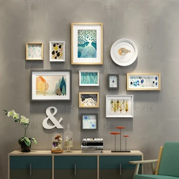 

CREATIVE WALL PHOTO FRAME FOR PICTURE MODERN MINIMALIST WALL PHOTO FRAME COMBINATION HOME DECORATIONS FURNISHINGS ACCESSORIES