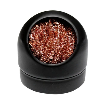 

1Pc 70x66mm Soldering Iron Welding Wire Cleaner with Stand Welding Soldering Solder Iron Tip Cleaner Cleaning Steel New