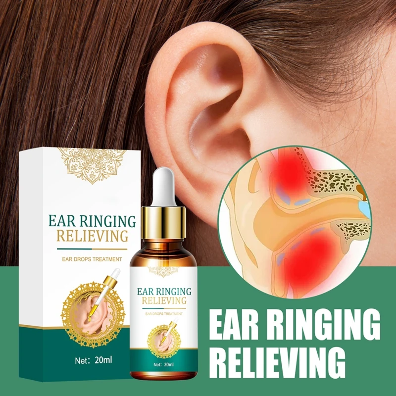 20ml Ear Ringing Relieving Drops Treatment Hard Hearing Tinnitus Symptoms Earache Alleviate Health Beauty Maquiagem Care