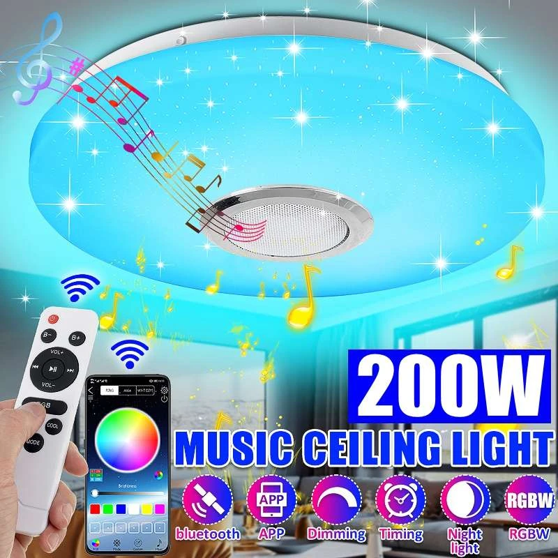 kitchen ceiling lights 80 Colors Modern RGB LED Ceiling Lights Home Lighting APP bluetooth Music Light Bedroom Lamps Smart Ceiling Lamp+Remote Control ceiling lights for living room