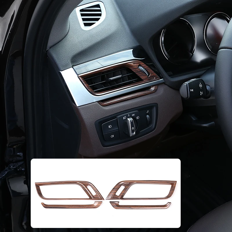 4 шт. сосновая древесина для BMW X1 F48 2016 2019 X2 F47 2018 автомобильный ABS пластиковый