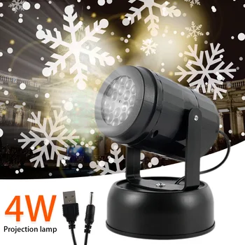 

Christmas LED Stage Lights Snowflake Projector Light Snowstorm Projector Christmas Atmosphere Holiday Family Party Special Lamp