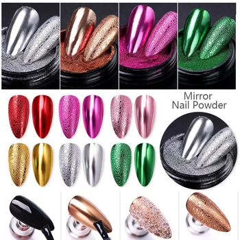 

Mirror Glitter Bubble Nails Soap Foam Chrome Pig Chrome Pigments Nail Art Decorations Gold Powder for Nail Beauty Tools