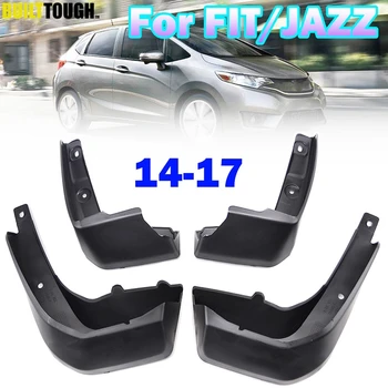 

For Honda Fit Jazz MK3 2014 2015 2016 2017 Set Molded Mud Flaps Mudflaps Splash Guards Front Rear Mud Flap Mudguards Fender