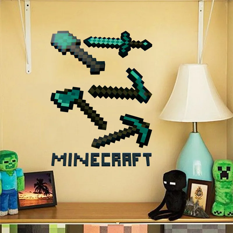 Мультфильм 3D яркие Популярные мозаика настенный игровой стикер для детской комнаты росписи Плакат домашний Декор Наклейки на стены квадратный мира - Цвет: MC007(45X60CM)