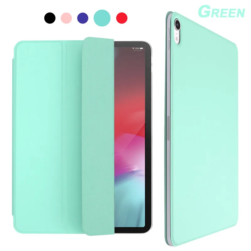 1:1 чехол-книжка для iPad Pro 11 дюймов Сильный магнитный тонкий умный чехол для iPad Pro 11 выпуска(3-го поколения - Цвет: Зеленый