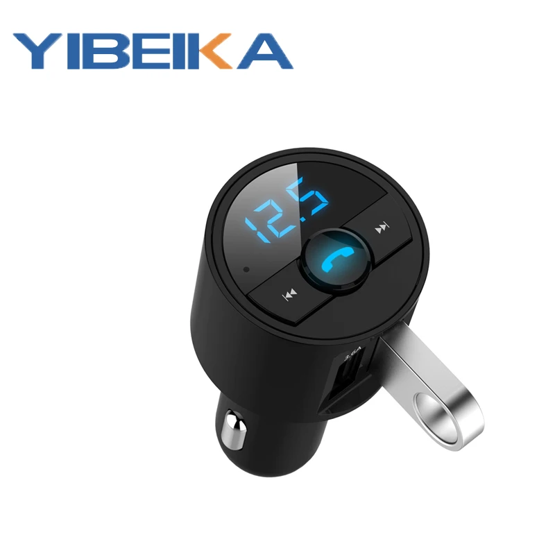 

There is no noiseHigh qualityYIBEIKA Dual USB car MP3 with FM transmitter Bluetooth hands-free FM modulator car phone for iPhon