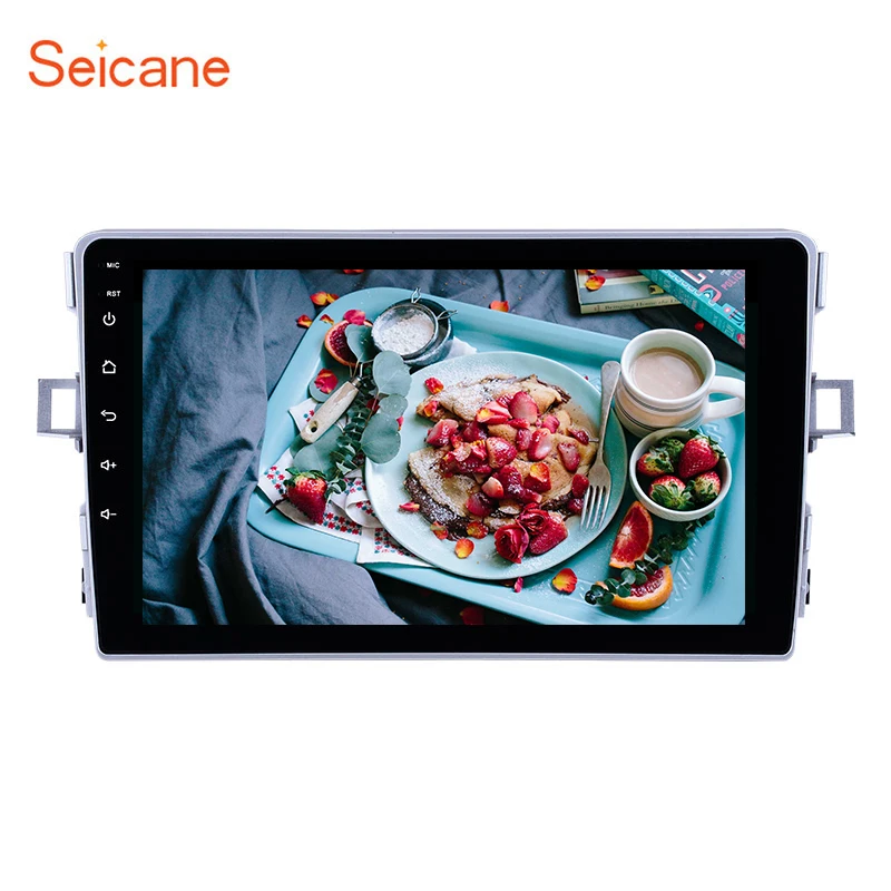 Автомобильный мультимедийный плеер Seicane 9 дюймов GPS 2din Android 8 1 4 ядра Автомагнитола