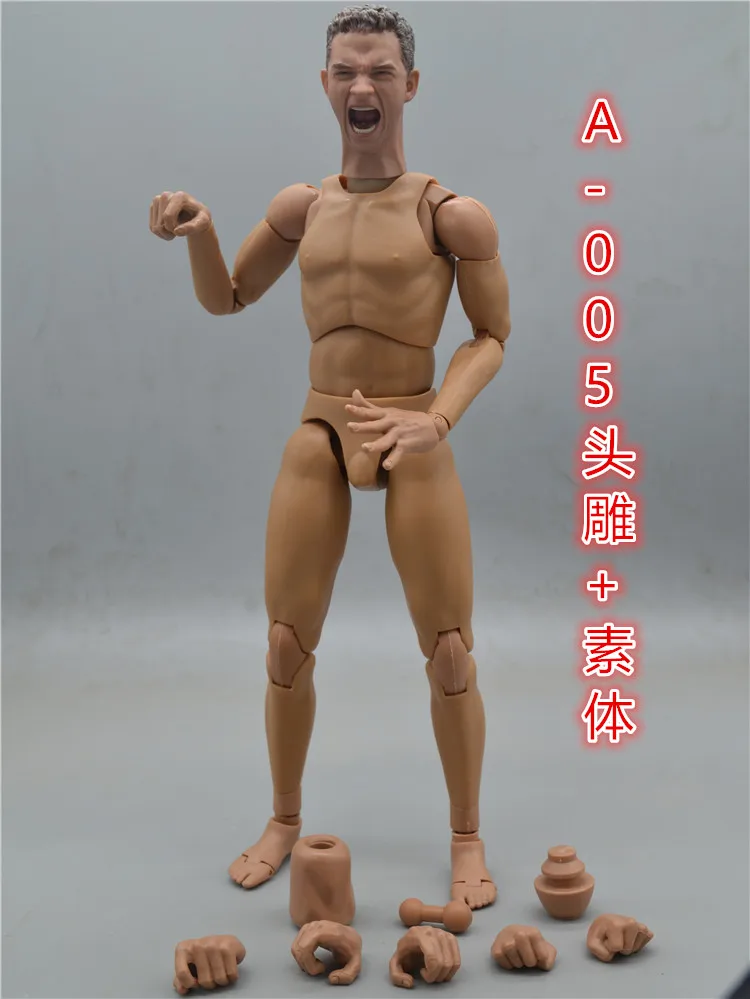 Coomodel 1/6 человек стандартная фигура тела BD001 военная модель тела смайлик голова скульптура для 12 дюймов солдат фигурка куклы - Цвет: A-005