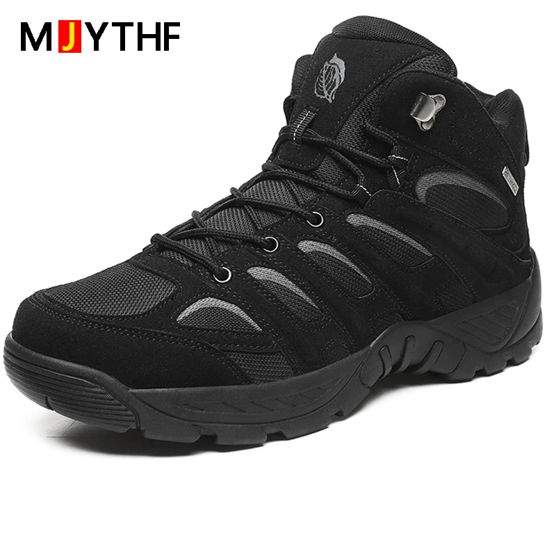 Bottines De Randonnée/homme - Cuir, Imperméables, Semelle Antidérapante - Taille 43 EU - Neuf