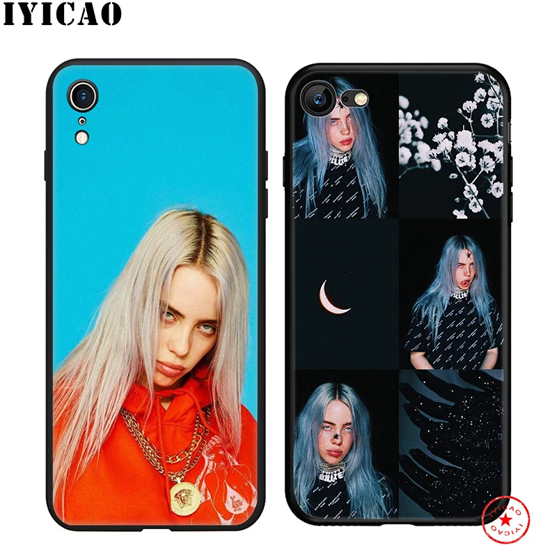 IYICAO Billie Eilish мягкий чехол для телефона iPhone 11 Pro XR X XS Max 6 6S 7 8 Plus 5 5S SE силиконовый TPU 7 Plus