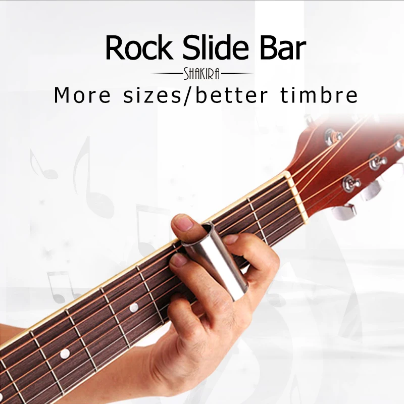 Rock Slide Bar High Guitar Slide Bar Stainless Steel Metal/glass Finger