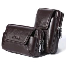 Мужская Дизайнерская поясная сумка из натуральной кожи, сумки для мобильного телефона, мужские черные сумки для живота, кошелек, поясные сумки для мужчин из воловьей кожи, Новинка