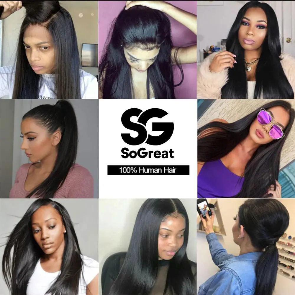 28 30 40 Inch Lace Front Human Hair Wigs for Black Women Pre Plucked Brazilian Remy Hair 13x4 Straight Lace Frontal Wig