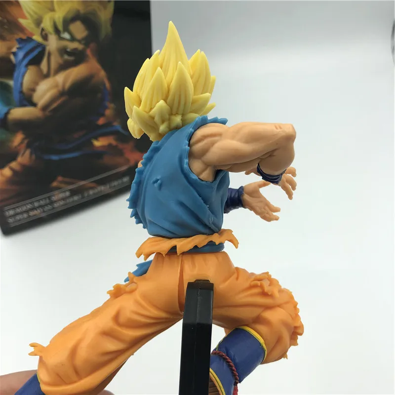 Dragon Ball Z Goku Супер Saiyan Spirit Bomb Battle Ver. ПВХ Фигурки DBZ Гоку волна против Вегета модель игрушки 20 см