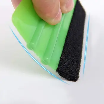 

1PC PP/ABS 7.5*5.5*1 Cm Car Accessories Car Windshield Cleaning Glass Auto Window Cleaner Double-sided Scraping Car Foil Tool