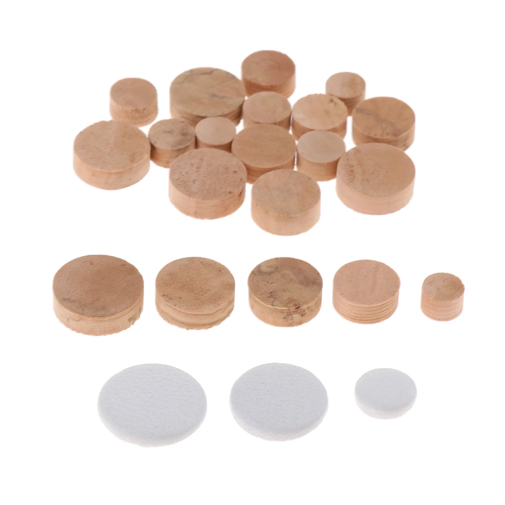 Exquisite Oboe Cork Pads Mats Leather Pads Pack DIY Woodwind Instrument Accessory