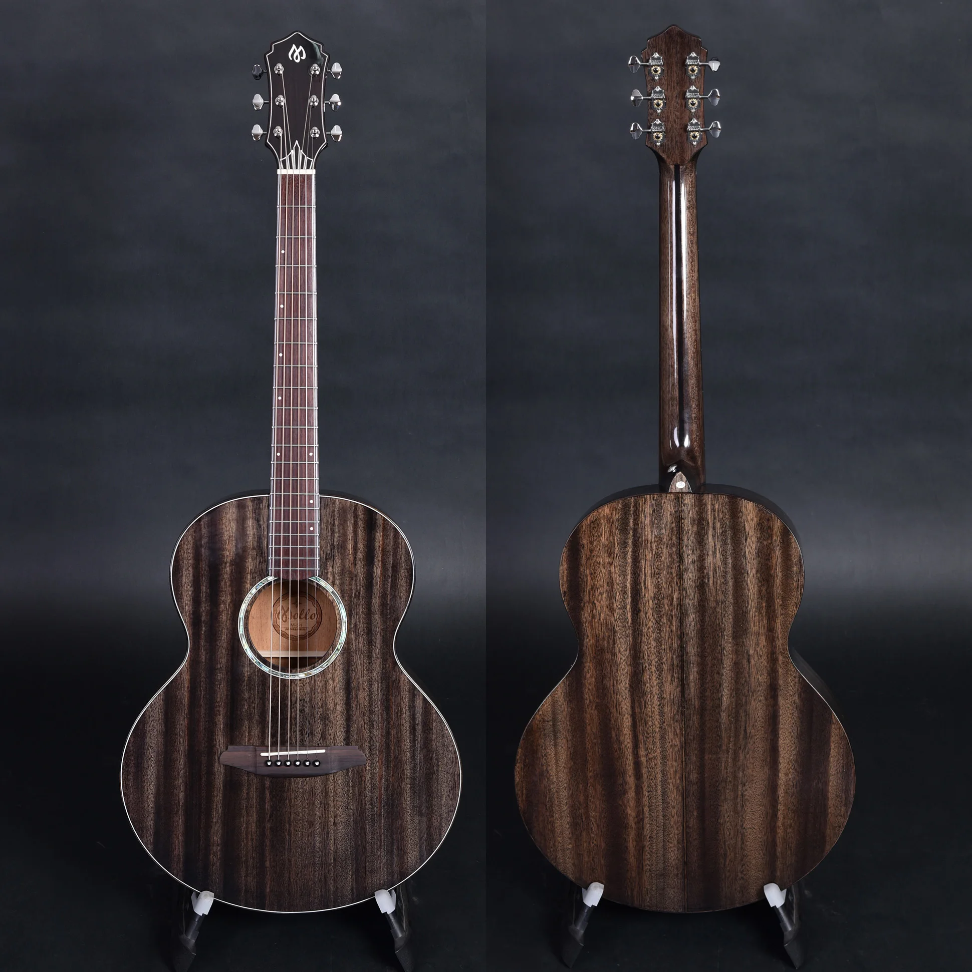 M S1 guitarras acústicas de madera maciza de caoba, eléctricas y acústicas, de marca|Guitarra| -