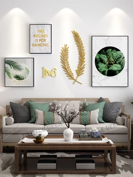 

Nordic Style Decorative Painting Living Room Sofa Background Wall Corridor Bedroom Bedside Modern Wall Clock Photo Wall Set