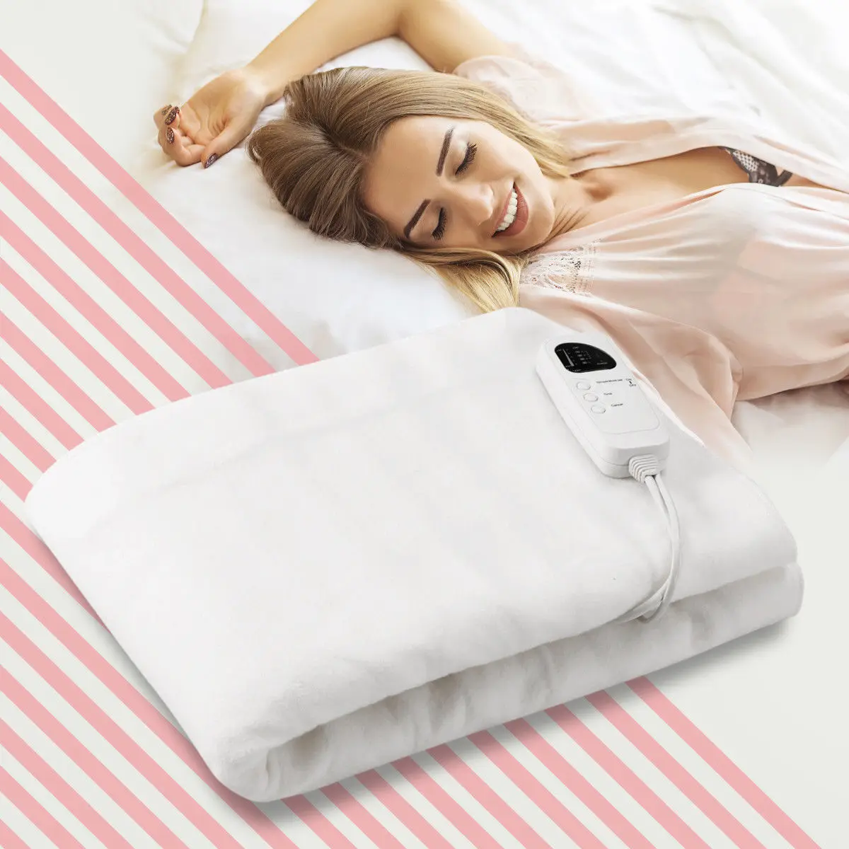 Electric Heated Mattress Pad Safe Twin Size 5 Temperature Modes 8h Timer Hw58793us Electric Blankets Aliexpress Electric Heated Mattress Pad Safe Twin Size 5 Temperature Modes 8h Timer Hw58793us Electric Blankets Aliexpress