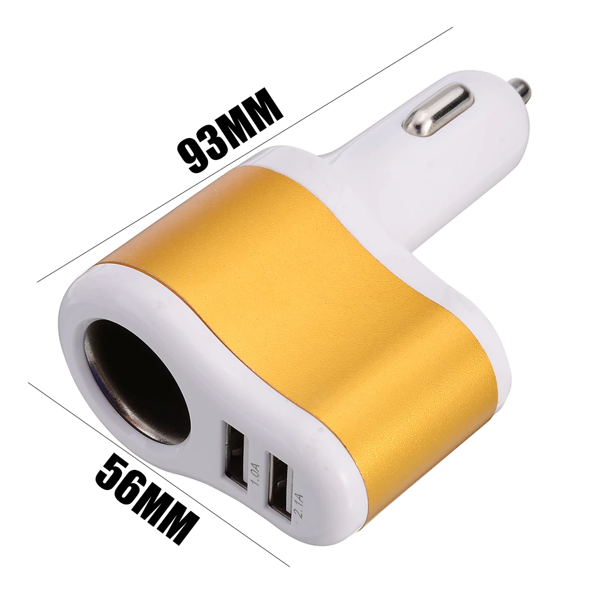 1 шт. 3.1A Dual 2USB автомобильное зарядное устройство прикуриватель адаптер питания разветвитель 2.1A 1A авто Интерьер прикуриватель