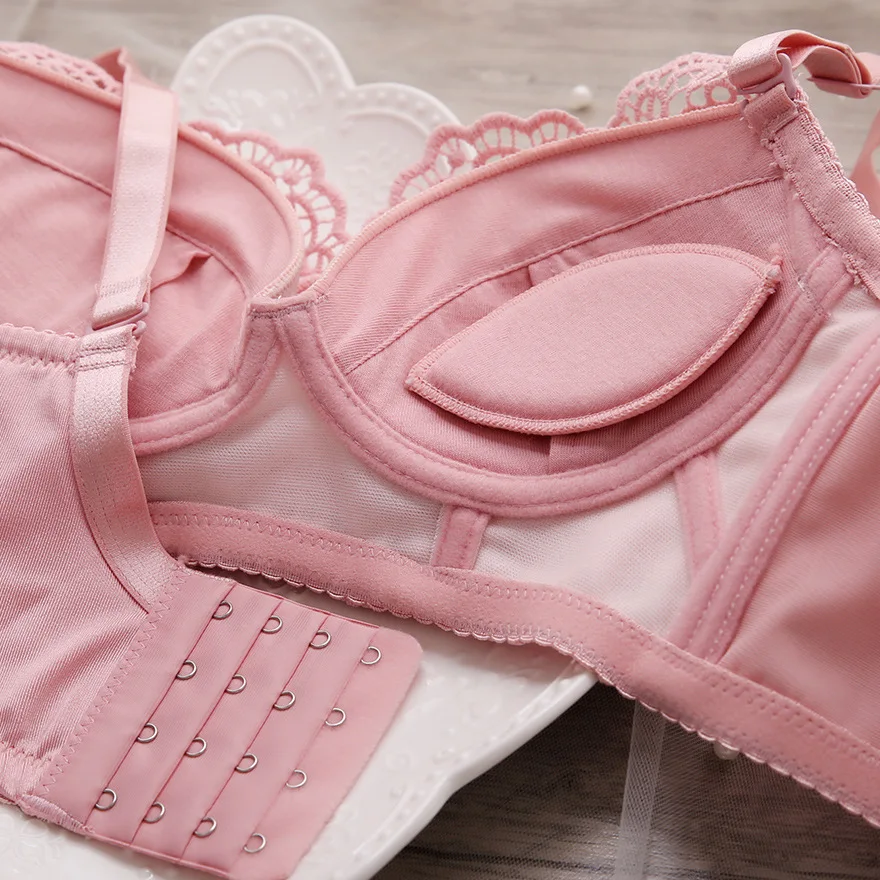 Женский комплект нижнего белья пуш ап сексуальное кружевное нижнее белье с