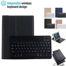 Съемный чехол-подставка для клавиатуры с Bluetooth для iPad 10,2 7-го поколения, защитный чехол, аксессуары для кожи с клавиатурой