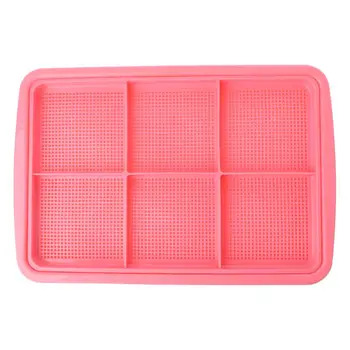 

1Set Plastic Nursery Tray Hydroponics Seedling Tray Double Layer Vegetable Sprout Plate Growing Pot for Home Garden Tools 425D
