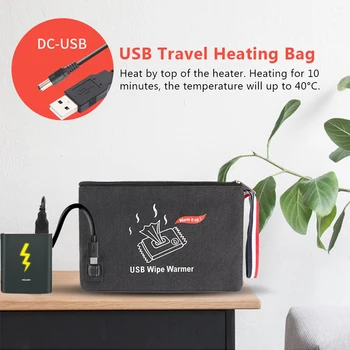 

USB Portable Plug And Play Home Outdoor Travel Heating Bag Warm Feeding Bottle Baby Hotel Car Wipes Movable Winter Milk Pack