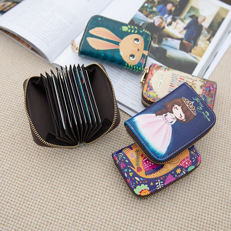 

Organ zipper more than small card bag lady's hustle cartoon mini zero wallet card holder bales cute card holder