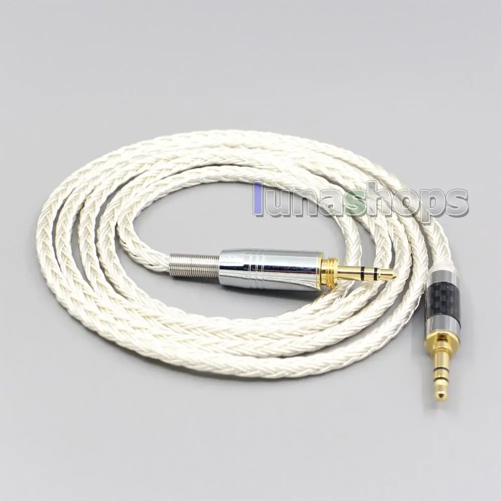 LN007212 16 Core OCC Silver Plated Headphone Earphone Cable For Audio Technica ATH pro500mk2 PRO700MK2 PRO5V M50 M50RD