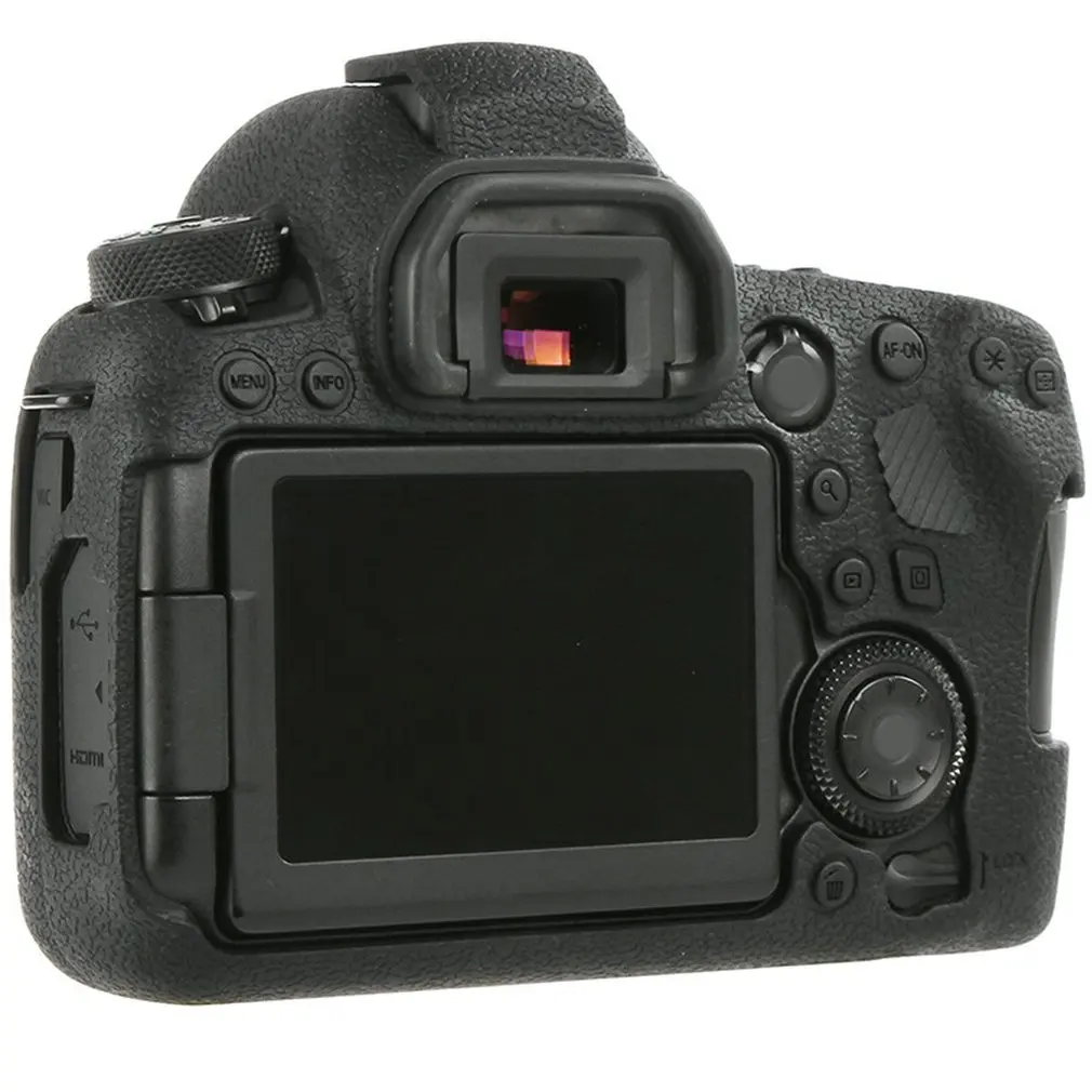 Силиконовый чехол для Canon 6D 5D3/5DS/5DSR Mark Ii с ЖК-защитной пленкой Мягкий защитный чехол для камеры