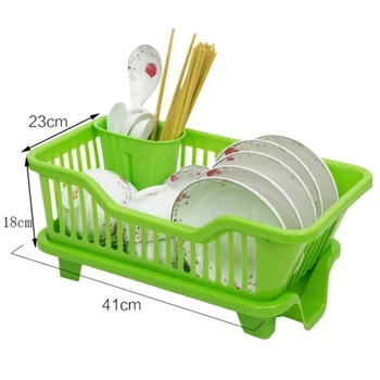 

2020 Plastic Cutlery Holder Kitchen Multifunctional Wrought Iron Chopsticks Rack Drain Storage Basket Kitchen Sink Hanging