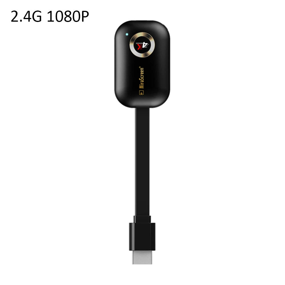 Mirascreen Car Home Wifi Display 5G 2.4G Mirror Screen 4K 1080P Wireless HDMI Miracast Android Tv Stick Chromecast/Airplay Cast - Цвет: 2.4G 1080P