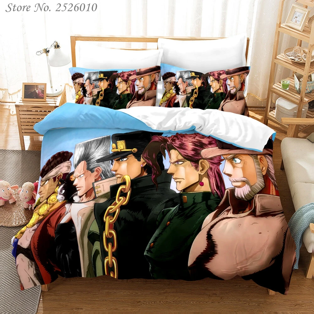 Jojo's Bizarre Adventure Bedding Anime Bed Linen Duvet Cover Set