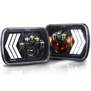

5x7'' 7x6 Rectangular Square Led Headlight for Truck Offroad 4x4 Led Headlight with Turning Signal