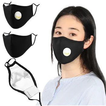 

cotton mask with filters face mask washable earloop mask reusable face mask air pollution anti dust mask mulut mask protective