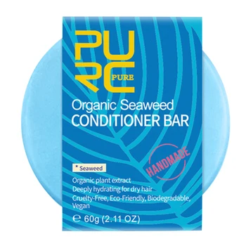 

Handmade Oil Control Nourishing Solid Seaweed Travel Organic Hair Care Natural Growth Conditioner Bar Portable Shampoo Soap