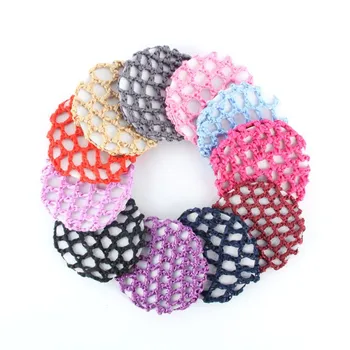 

1 Pcs Women Girls Bun Cover Snood Hair Net Ballet Dance Skating Chic Crochet