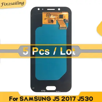 

(5Pcs/lot)AMOLED LCD For Samsung Galaxy J5 2017 J530 SM-J530F J530M LCD Display Touch Screen Digitizer Assembly Adjustable