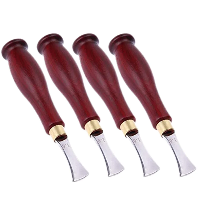

4Pcs Professional Leather Edge Press Line Tool Handmade DIY Craft Tools