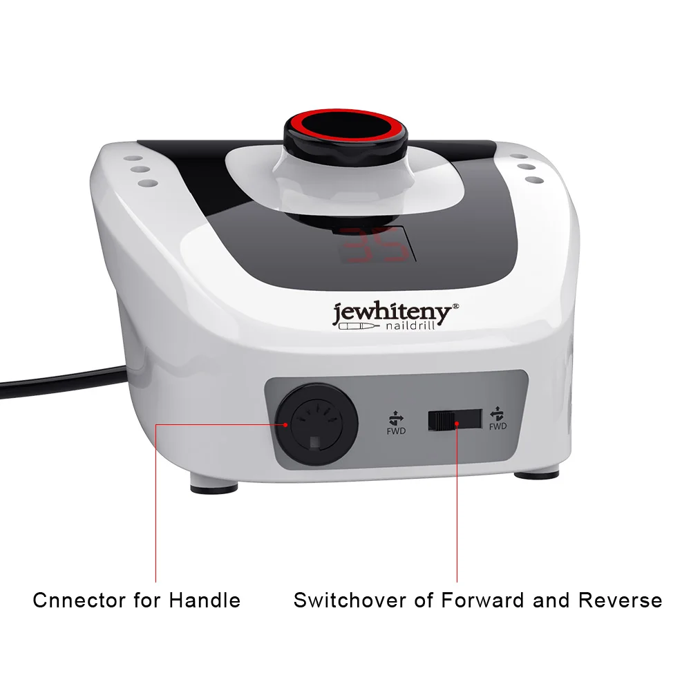 Ceny Profesjonalny elektryczny pilnik do paznokci akcesoria do maszyn 32W 35000RPM wysokiej jakości pilnik do paznokci Manicure frezy wiertarka do paznokci